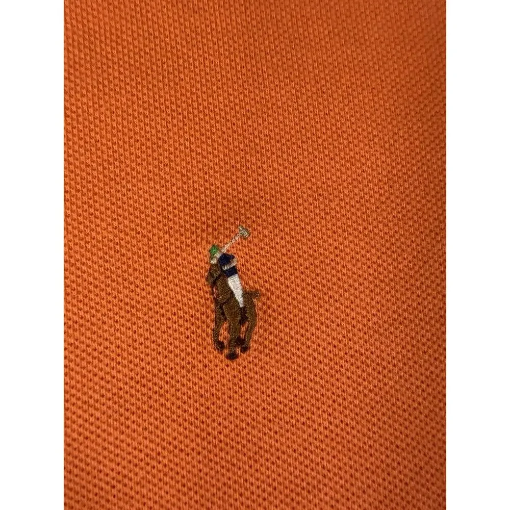 Polo Sport Ralph Lauren Kids Boys Short Sleeve Shirt Size XL Orange Size M 10-12 - Picture 3 of 4